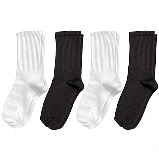 Чоловічі шкарпетки 4+1 (Асорті) 584123 Чорні/Білі