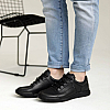 Кроссовки мужские кожаные 4S 581624 Черные