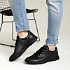 Кроссовки мужские кожаные 4S 581624 Черные