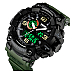 Чоловічі наручні годинники Skmei 586447 Чорні-зелені фото 3
