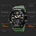 Чоловічі наручні годинники Skmei 586447 Чорні-зелені фото 4