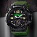 Чоловічі наручні годинники Skmei 586447 Чорні-зелені фото 6