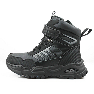 Черевики зимові дитячі хутро 586299 Чорні розпродаж фото 2