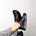 Кросівки жіночі шкіряні на осінь 586457 Чорні фото 5