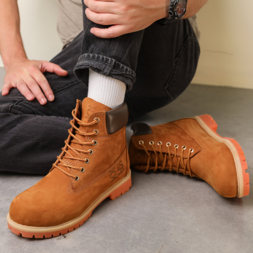 Ботинки весенние 587065 Рыжие распродажа