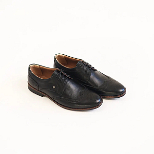 Туфли мужские кожаные классические 586498 Черные фото 2