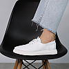 Кеди жіночі шкіряні 587932 Білі  розпродаж