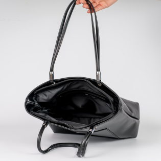 Женская сумка-шопер 586818 Черная фото 2