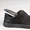 Кеды мужские из нубука 588053 Черные распродажа