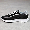 Кроссовки мужские кожаные 588096 Черные распродажа