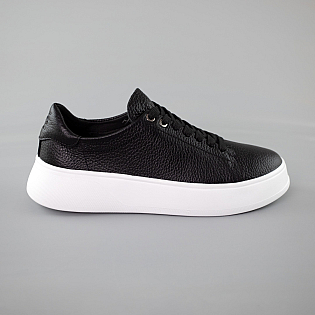 Кеди жіночі шкіряні 588235 Чорні  фото 1