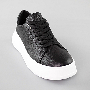 Кеди жіночі шкіряні 588235 Чорні  фото 2