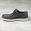 Мокасины мужские кожаные 588331 Серые распродажа