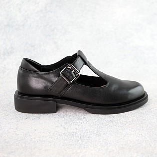 Туфли женские кожаные 588415 Черные фото 1