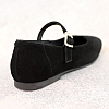 Лоферы женские замшевые 588785 Черные распродажа
