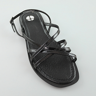 Сандалі жіночі шкіряні 588912 Чорні розпродаж фото 2