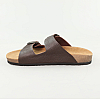 Шлепанцы мужские кожаные 589054 Коричневые распродажа