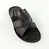 Шлепанцы мужские кожаные 589117 Черные