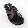 Шльопанці чоловічі шкіряні 583373 Чорні розпродаж