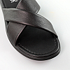 Шльопанці чоловічі шкіряні 583373 Чорні розпродаж