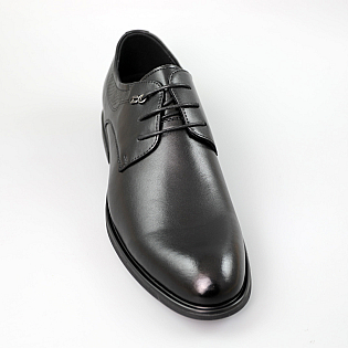 Туфлі чоловічі шкіряні 589676 Чорні фото 2