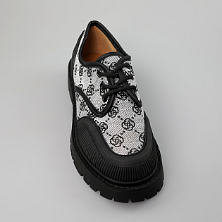 Туфлі жіночі 589648 Чорні сірі розпродаж фото 2