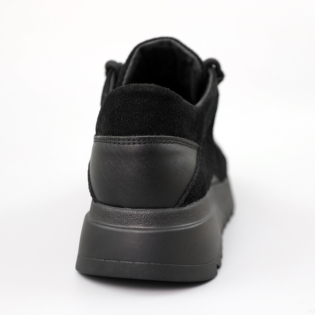 Кроссовки женские замшевые 589927 Черные распродажа фото 2