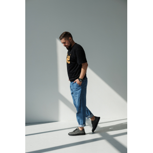 Кеды мужские кожаные 589951 Серые распродажа фото 2