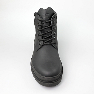 Ботинки мужские кожаные мех 590345 Черные фото 2