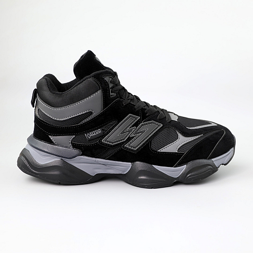 Кроссовки термо влагостойкие 590417 Черные серые