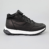 Кроссовки мужские кожаные мех 590016 Черные