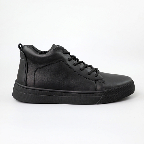 Кеди чоловічі шкіряні байка 590553 Чорні