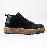 Кеды мужские мех нубук 590937 Черные
