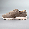 Кросівки жіночі замшеві 591461 Темно-бежеві розпродаж