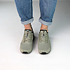 Кроссовки мужские сетка 591674 Оливковые