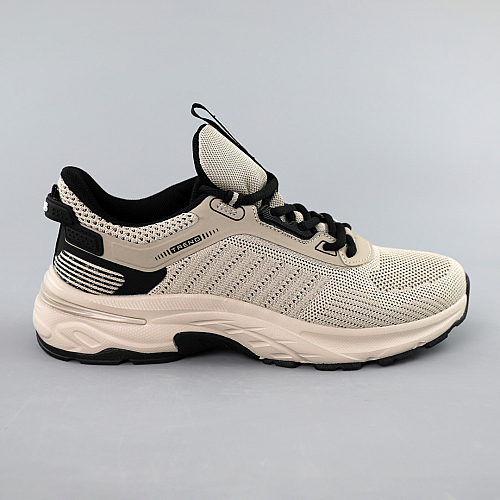 Кроссовки мужские сетка 591735 Молочные