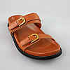 Шлепанцы женские 591902 Рыжие распродажа