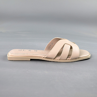 Шлепанцы женские 591953 Бежевые фото 1