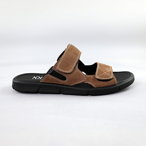 Шлепанцы мужские нубук 591535 Рыжие распродажа