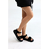 Сандали женские замша 591967 Черные