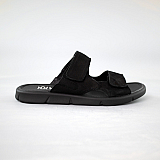 Шльопанці чоловічі нубук 591536 Чорні