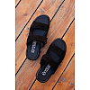 Шльопанці чоловічі нубук 591536 Чорні