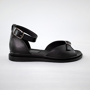 Сандали женские кожа с закрытой пятой 591647 Черные распродажа фото 1