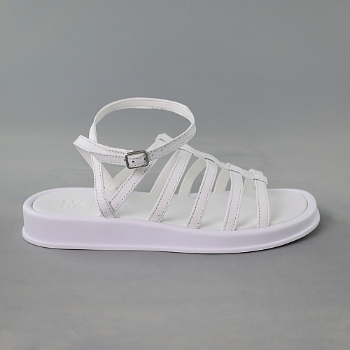 Сандали женские кожа 591914 Белые распродажа