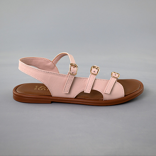 Сандалі жіночі шкіра 591982 Бежеві