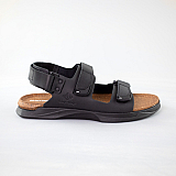 Сандалі чоловічі шкіра 591606 Чорні