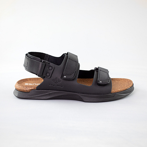 Сандалі чоловічі шкіра 591606 Чорні