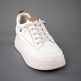 Кеди жіночі шкіряні 592713 Білі фото 2