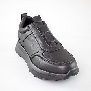 Кросівки жіночі шкіряні 592714 Чорні розпродаж фото 2