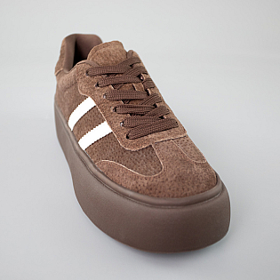 Кеди жіночі замш 592775 Коричневі фото 2